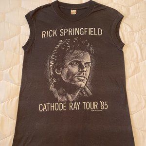 RICK SPRINGFIELD CATHODE RAY TOUR 85 VINTAGE T-SHIRT